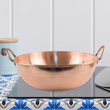 Maxbell Copper Cookware Thick with Double Handles Copper Pot for Picnics Hiking Home 34cm