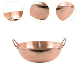 Maxbell Copper Cookware Thick with Double Handles Copper Pot for Picnics Hiking Home 38cm