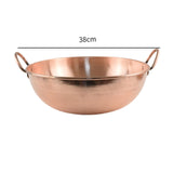 Maxbell Copper Cookware Thick with Double Handles Copper Pot for Picnics Hiking Home 38cm