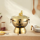 Maxbell Chinese Hot Pots Large Capacity Shabu Shabu Pot for Parties Camping Home Use B