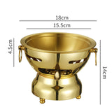 Maxbell Shabu Pot Kitchen Cookware Hot Pots for Picnic Household Restaurant B