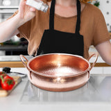 Maxbell Hotpot Cooking Pot Hammered Shabu Shabu Hot Pot for Party Camping Restaurant 36cm