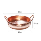 Maxbell Hotpot Cooking Pot Hammered Shabu Shabu Hot Pot for Party Camping Restaurant 36cm