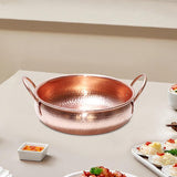 Maxbell Hotpot Cooking Pot Hammered Shabu Shabu Hot Pot for Party Camping Restaurant 36cm