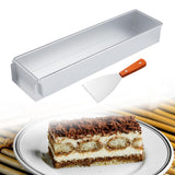 Maxbell Cake Mould with Shovel Aluminum Alloy Cheesecake Pan for Cake Bread Tiramisu with Slanted mouthed