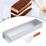 Maxbell Cake Mould with Shovel Aluminum Alloy Cheesecake Pan for Cake Bread Tiramisu with Slanted mouthed