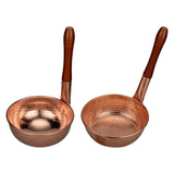 Maxbell Copper Noodle Pot Portable Sturdy Saucepan for Family Gathering Camping Home A