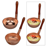 Maxbell Copper Noodle Pot Portable Sturdy Saucepan for Family Gathering Camping Home A