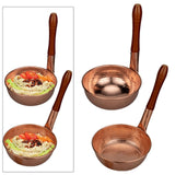 Maxbell Copper Noodle Pot Portable Sturdy Saucepan for Family Gathering Camping Home A