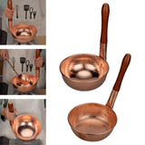 Maxbell Copper Noodle Pot Portable Sturdy Saucepan for Family Gathering Camping Home A