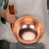 Maxbell Copper Noodle Pot Portable Sturdy Saucepan for Family Gathering Camping Home A