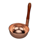 Maxbell Copper Noodle Pot Portable Sturdy Saucepan for Family Gathering Camping Home A