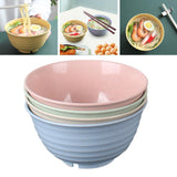 Maxbell Noodle Bowls Kitchen Serving Bowl Fruit Bowl for Kitchen Prep Picnic Birthday 4 pieces