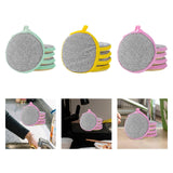 Maxbell 5Pcs Multi Purpose Scrub Sponges for Dish Cookware Glasses Microfiber Sponge green