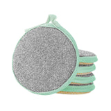 Maxbell 5Pcs Multi Purpose Scrub Sponges for Dish Cookware Glasses Microfiber Sponge green