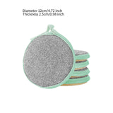 Maxbell 5Pcs Multi Purpose Scrub Sponges for Dish Cookware Glasses Microfiber Sponge green
