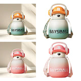 Maxbell Bear Water Bottle 650ml Drinking Bottle for Summer Outdoor Activities Travel Green