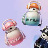 Maxbell Bear Water Bottle 650ml Drinking Bottle for Summer Outdoor Activities Travel Green