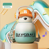 Maxbell Bear Water Bottle 650ml Drinking Bottle for Summer Outdoor Activities Travel Green