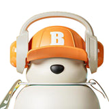 Maxbell Bear Water Bottle 650ml Drinking Bottle for Summer Outdoor Activities Travel Green