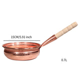 Maxbell Copper Noodle Pot Versatile Portable Soup Pot for Home Household Kitchen 18cm Handle