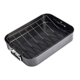 Maxbell Rectangular Roaster with Rack Bakeware Dish for Chicken Meat Roasting Turkey