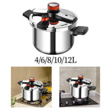 Maxbell Stovetop Pressure Cooker Thickened Pressure Pot for Camping Family Household 4L