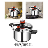 Maxbell Stovetop Pressure Cooker Thickened Pressure Pot for Camping Family Household 4L