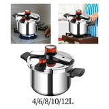 Maxbell Stovetop Pressure Cooker Thickened Pressure Pot for Camping Family Household 4L