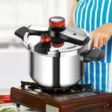 Maxbell Stovetop Pressure Cooker Thickened Pressure Pot for Camping Family Household 4L