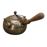 Maxbell Side Pot for Tea Making Coffee Single Handled Pot for Living Room Home Bronze