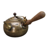 Maxbell Side Pot for Tea Making Coffee Single Handled Pot for Living Room Home Bronze