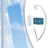 Maxbell Window Squeegee Cleaning Tool Glass Wiper for Mirrors High Floor Window Home 130cm