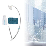 Maxbell Window Squeegee Cleaning Tool Glass Wiper for Mirrors High Floor Window Home 130cm