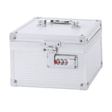 Maxbell Combination Lock Box 6.30x6.30x4.53inch Lock Box for Passports Money Realtor