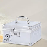 Maxbell Combination Lock Box Multi Grids 6.30x6.30x4.53inch for Money Small Business 9 grids