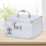 Maxbell Combination Lock Box Multi Grids 6.30x6.30x4.53inch for Money Small Business 9 grids