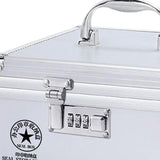 Maxbell Combination Lock Box Multi Grids 6.30x6.30x4.53inch for Money Small Business 9 grids
