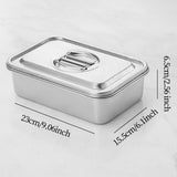 Maxbell Covered Cake Pan Rectangular DIY Baking Pan Cookie Pan for Brownie Pastries 23cmx15.5cm