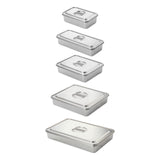 Maxbell Covered Cake Pan Rectangular DIY Baking Pan Cookie Pan for Brownie Pastries 23cmx15.5cm