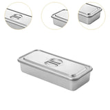 Maxbell Covered Cake Pan Rectangular DIY Baking Pan Cookie Pan for Brownie Pastries 34cmx15.5cm