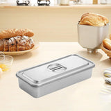 Maxbell Covered Cake Pan Rectangular DIY Baking Pan Cookie Pan for Brownie Pastries 34cmx15.5cm