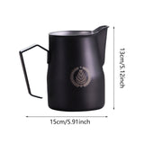 Maxbell Creamer Frothing Jug 750ml Milk Frothing Pitcher for Home Kitchen DIY Coffee black