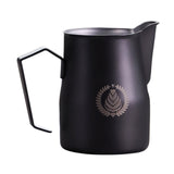 Maxbell Creamer Frothing Jug 750ml Milk Frothing Pitcher for Home Kitchen DIY Coffee black