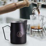 Maxbell Creamer Frothing Jug 750ml Milk Frothing Pitcher for Home Kitchen DIY Coffee black