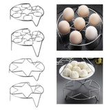 Maxbell Egg Cooking Rack Kitchen Gadget Cooking Gadget Breakfast Cooking Rack Holder Short Foot