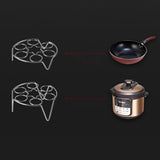 Maxbell Egg Cooking Rack Kitchen Gadget Cooking Gadget Breakfast Cooking Rack Holder Short Foot
