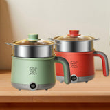 Maxbell Electric Hot Pot with Steamer Hotpot Ramen Cooker for Fried Rice Ramen Grey Green