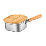 Maxbell Mini Deep Fryer Pot Stainless Steel Cooking Pot for Vegetables Fries Chicken