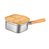 Maxbell Mini Deep Fryer Pot Stainless Steel Cooking Pot for Vegetables Fries Chicken